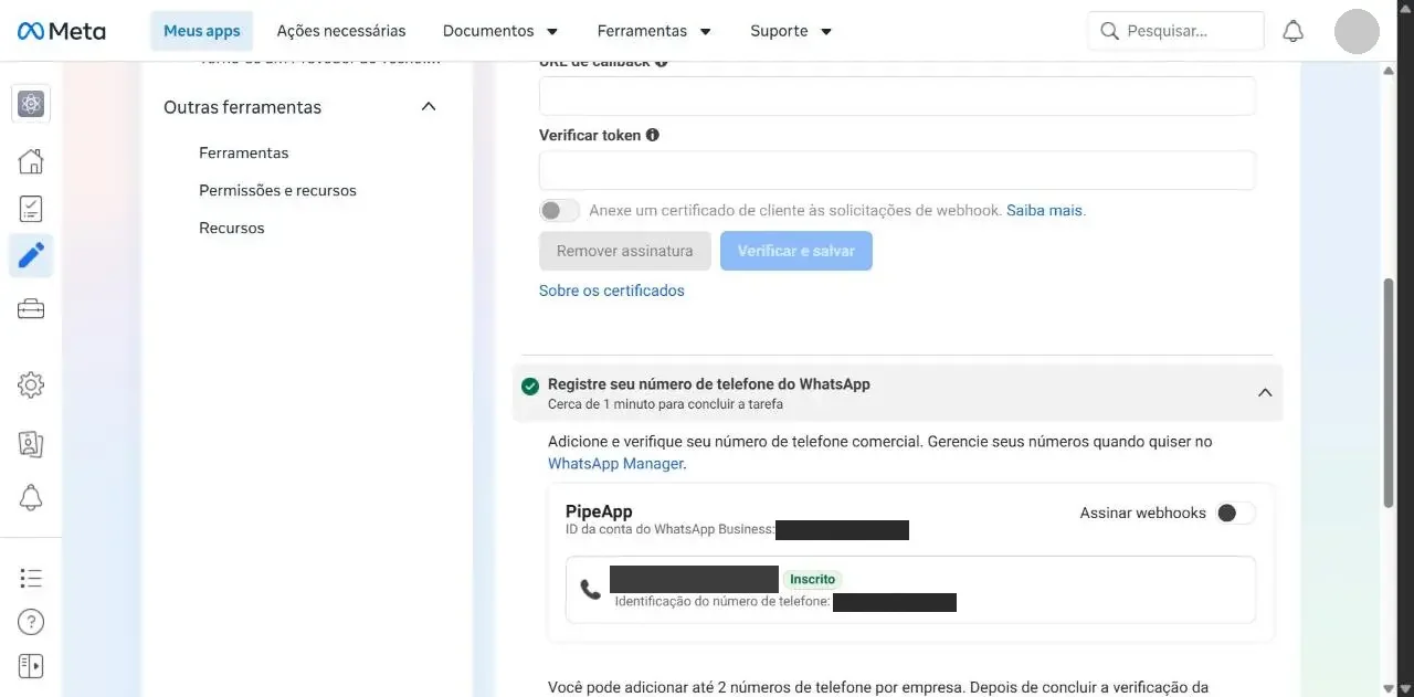 Número já com o selo Inscrito